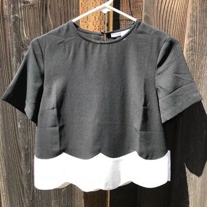 Black and white Top